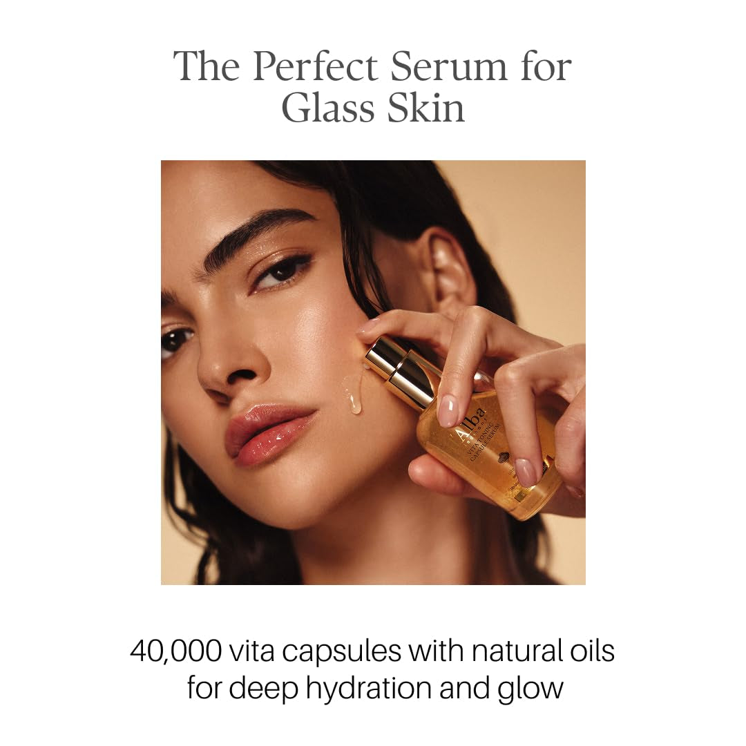 D'Alba Piedmont Vita Toning Kapselserum, Täglicher Vitamin-Boost Für Strahlende Haut, Doppel-Vitamin-Formel, Großgröße (100 Ml)