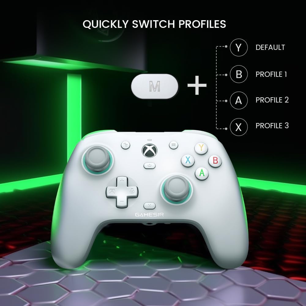 Gamesir G7 SE Wired Controller Für Xbox Series X|S, Xbox One & Windows 10/11, Plug and Play Gaming Gamepad Mit Hall-Effekt Joysticks/Hall Trigger, 3.5Mm Audio Jack (Weiß)