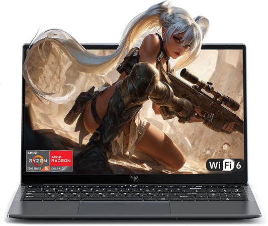 ACEMAGIC Gaming-Laptop – 2025 Neuester 15,6-Zoll-Fhd-Display-Laptop Mit AMD Ryzen 5 7430U-Prozessor Mit Bis Zu 4,3 Ghz, 16 GB RAM DDR4, 512 GB Nvme Pcie 3.0 SSD Gaming-Notebook, Leichtgewichtig