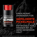 L'Oréal Men Expert Anti-Pickel Gesichtspflege Für Männer, Feuchtigkeitscreme Gegen Mitesser Und Pickel Unreinheiten, Gesichtscreme Für Herren Mit Salicylsäure, Pure Carbon, 1 X 50 Ml
