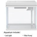 13.5L Nano Fischtank Aquarium Mit Led-Leuchten & Filtersystem, Filtermedien, Tropischeaquarien (13.5L)