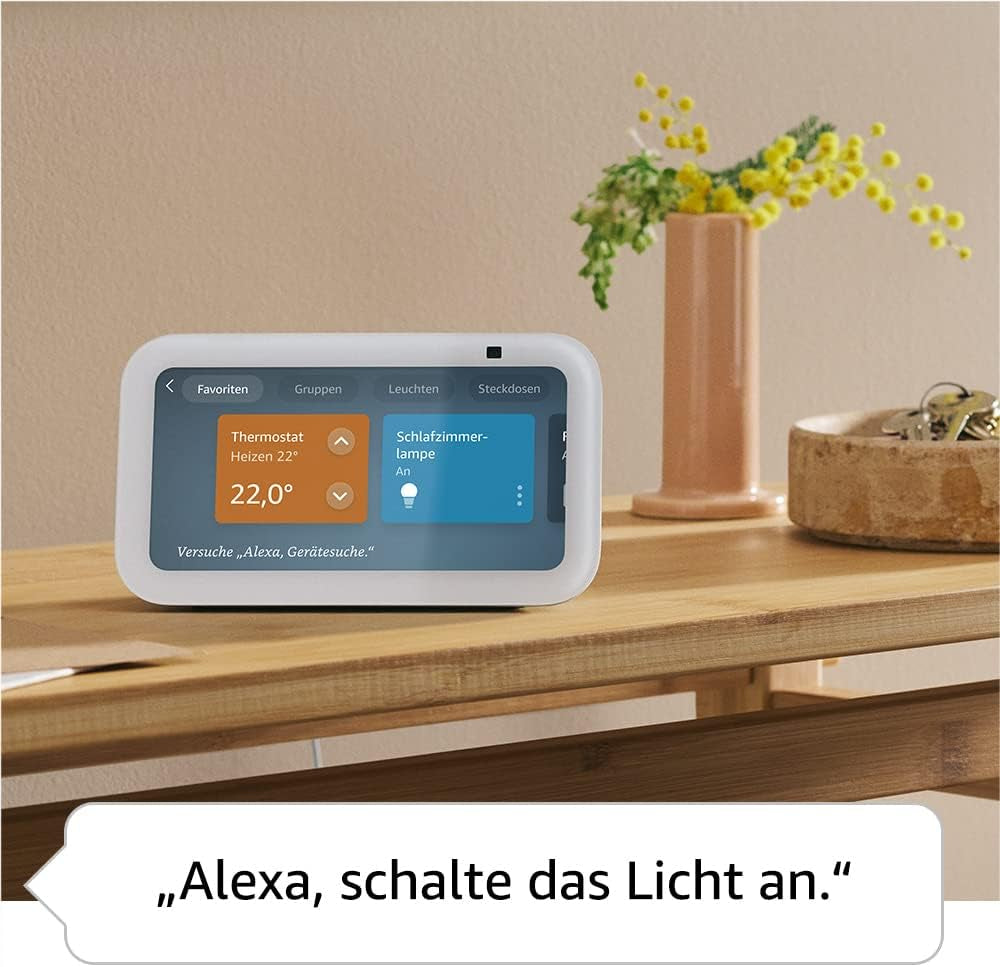 Echo Show 5 (Neueste Generation) | Kompakter Smarter Touchscreen Mit Alexa Zum Steuern Deines Smart Homes Und Mehr | Graublau