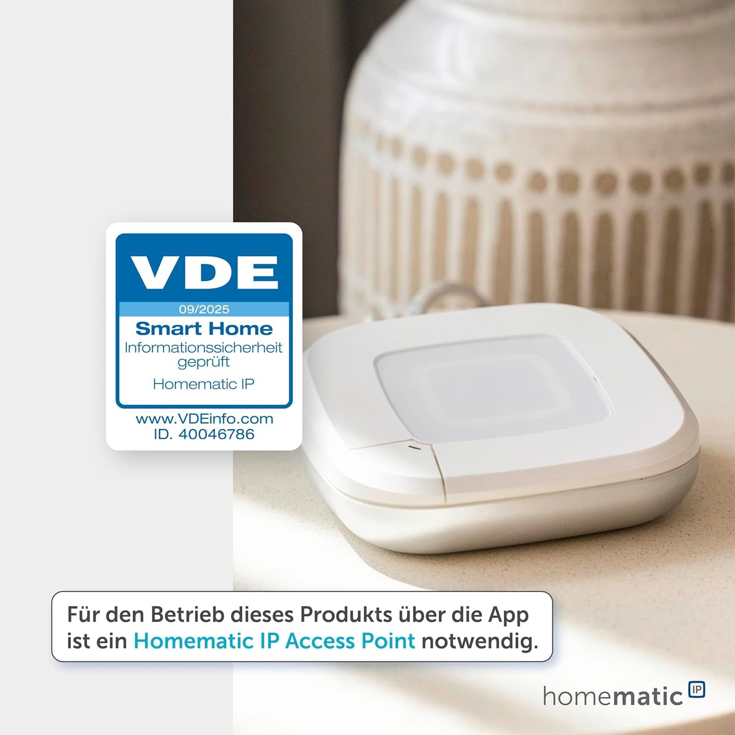 Homematic IP Smart Home Heizkörperthermostat – Basic, Digitaler Thermostat Heizung, Steuerung per App, Alexa, Google Assistant, Einfache Installation, Energie Sparen, 153412A3
