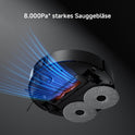 Xiaomi Robot Vacuum X20 Max – 8000 Pa Saugleistung, Duales Moppsystem Mit Heißwasserreinigung Und Trocknung, 75 Tage Staubkapazität, 4 Reinigungsmodi Und 5200Mah Akku Für Smarte, Gründliche Reinigung