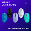 Logitech G305 LIGHTSPEED Kabellose Gaming-Maus Mit HERO 12K DPI Sensor, Wireless Verbindung, 6 Programmierbare Tasten, 250 Stunden Akkulaufzeit, Leichtgewicht, Pc/Mac - Schwarz