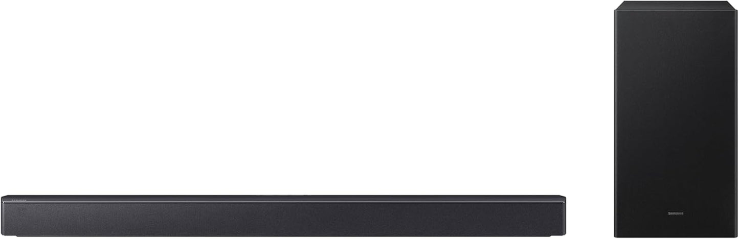 SAMSUNG HW-B460GF B-Series 2.1-Kanal-Soundbar Für Fernseher, Tv-Lautsprecher Mit Kabellosem 6,5"-Subwoofer, Game Mode, Adaptive Sound, Bass-Boost-Modus, Virtueller Surround Sound