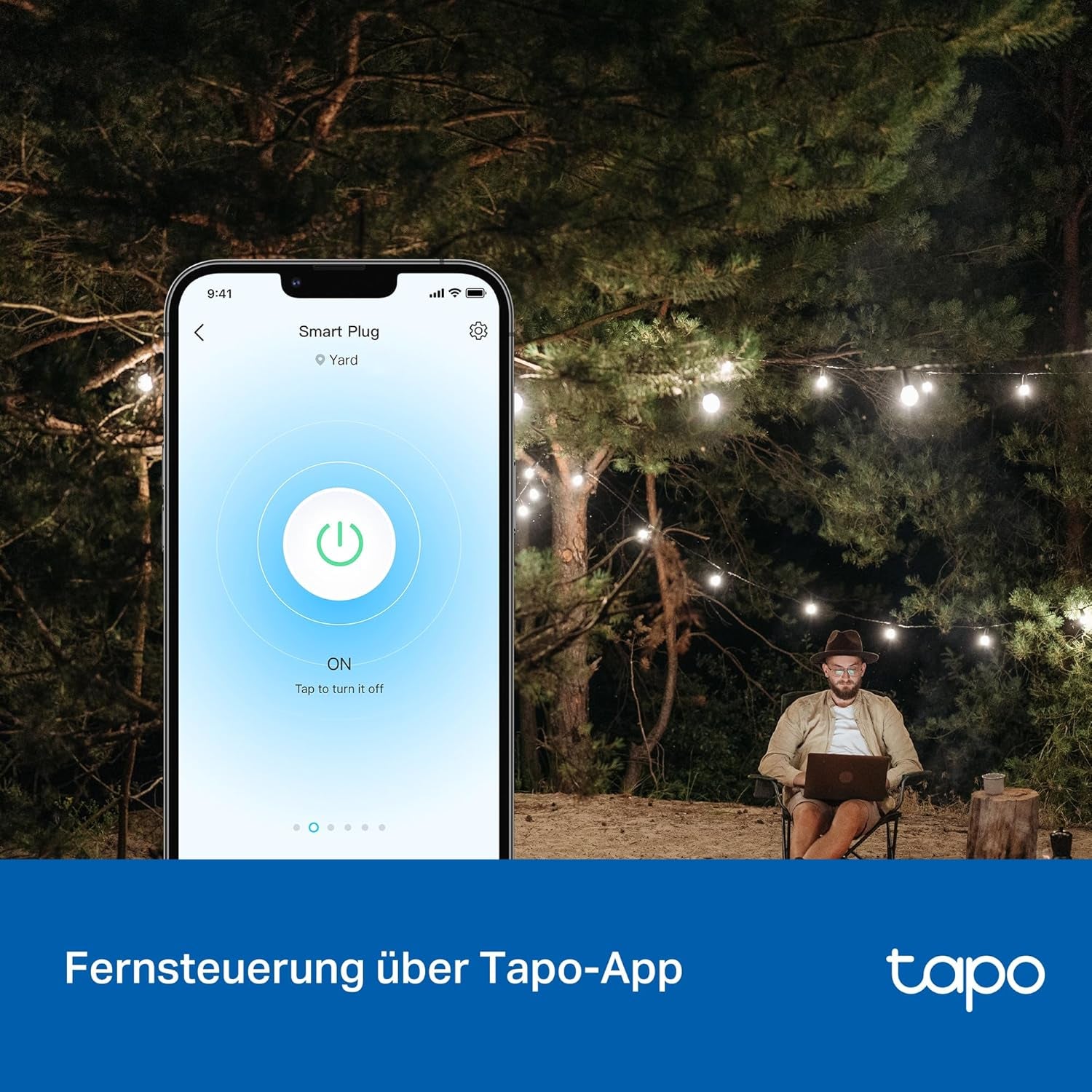 Tapo P410M WLAN Outdoor Steckdose, Smart Home Plug Mit Stromzähler, IP54, Funktioniert Mit Alexa, Google Assistant, Siri, Smartthings & Matter, Fernsteuerung, Zeitplan, 2,4 Ghz WLAN, 3680W/16A