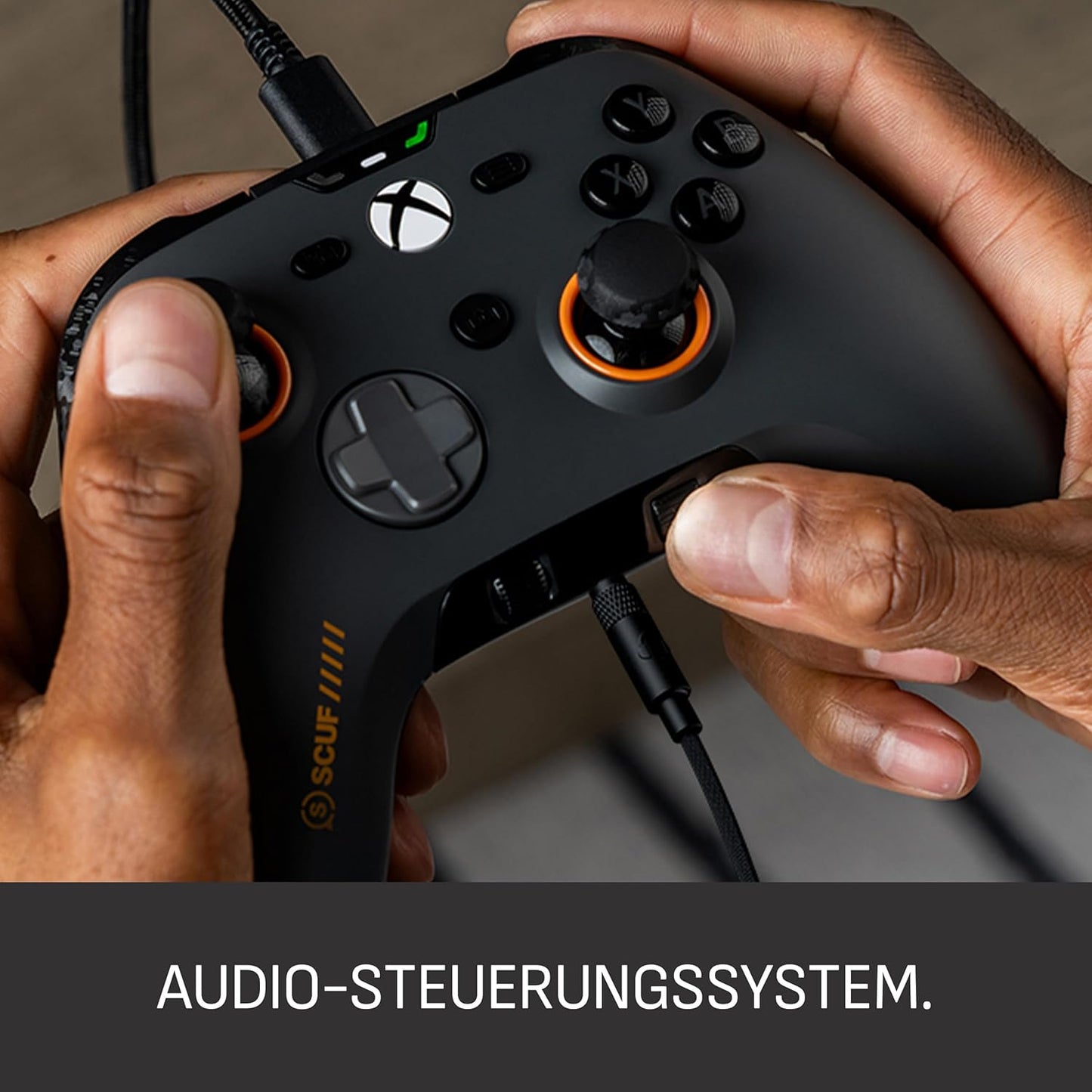 SCUF VALOR PRO Xbox-Performance-Controller Mit Kabel – Anpassbare Rücken-Paddles, Sofort-Triggern, Hall-Effekt-Daumenstifte, Audio-Steuerungen, Xbox Series X|S, Xbox One, Windows PC – Stahl Grau