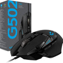 Logitech G502 HERO High-Performance Gaming-Maus Mit HERO 25K DPI Optischem Sensor, Rgb-Beleuchtung, Gewichtstuning, 11 Programmierbare Tasten, Anpassbare Spielprofile, Pc/Mac - Schwarz