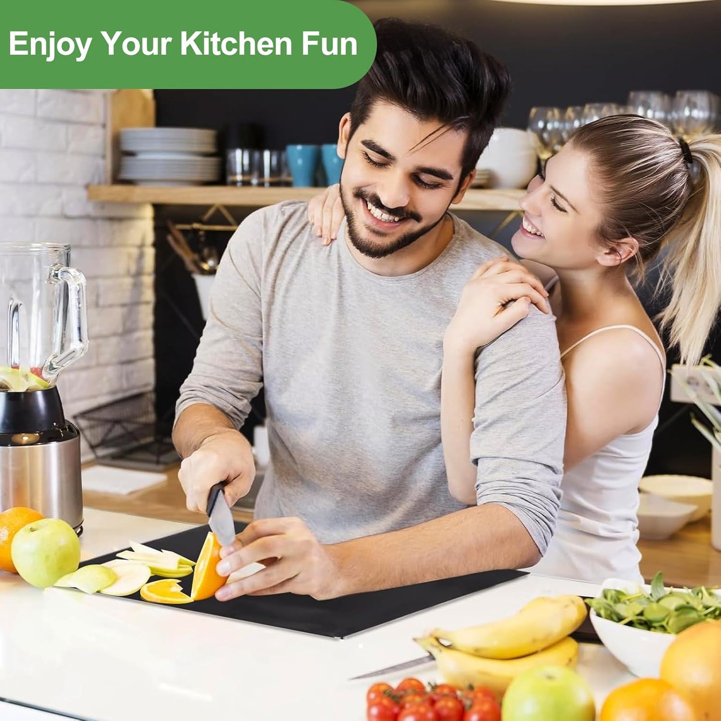 Schneidebrett Acryl, Arbeitsplatte Küche 40X30Cm, Schneidebretter, Küchenarbeitsplatte Arbeitsplattenschoner Mit Anschlagkante, Durchsichtige Und Anti-Rutsch Frühstücksbrettchen, Küchenutensilien
