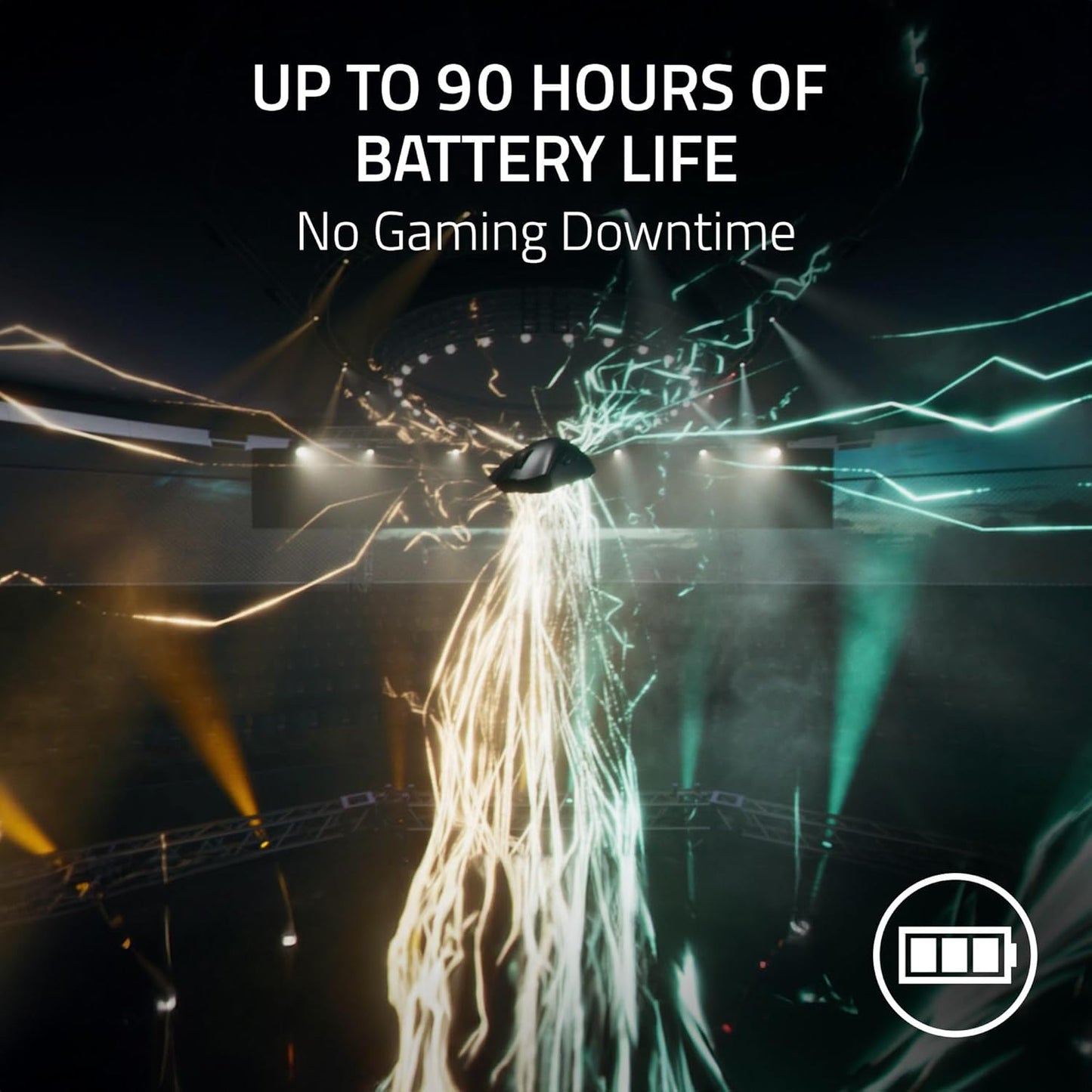 Razer Deathadder V3 Pro Wireless Gaming Maus + Hyperpolling Wireless Dongle: 63G Ultra Lightweight - Focus Pro 30K Optical Sensor - Optical Switches Gen-3-5 Programmierbare Tasten - Schwarz