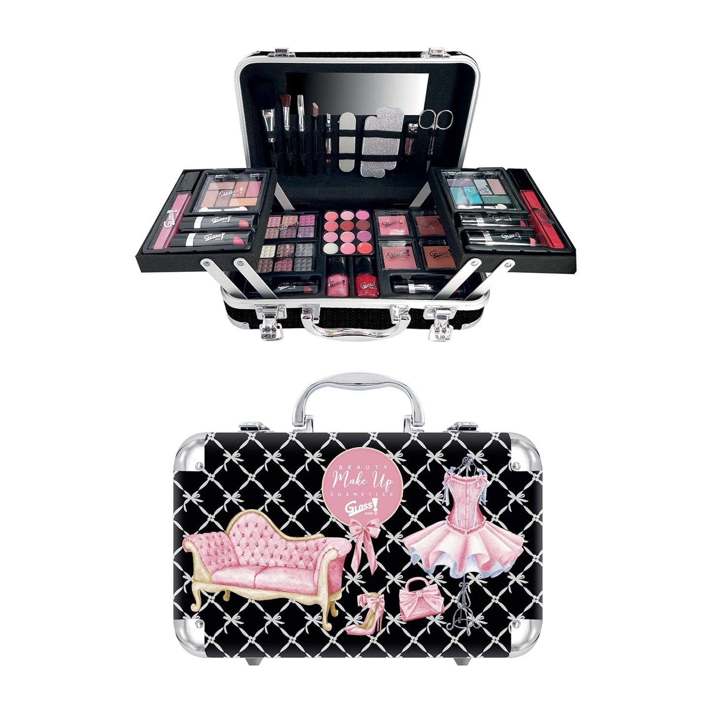 Make-Up-Koffer – Make-Up-Set Für Frauen – Weihnachtsgeschenkset – Geschenkidee Zum Geburtstag, Für Die Lehrerin, Zum Valentinstag, Zum Muttertag – Beauty-Set - GLAMOUR
