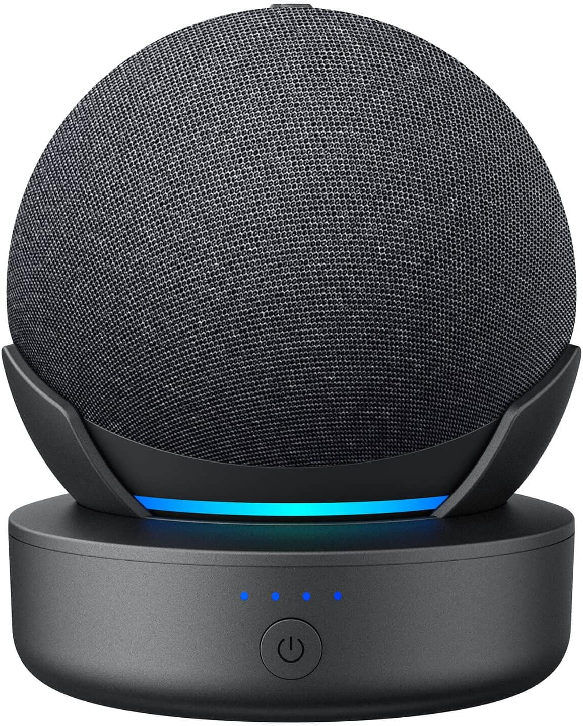 Plusacc Dot Neueste Gen Batterie Akku- 10000Mah Akkusockel Für Dot (5. /4. Generation) Mit 16 Stunden Spielzeit, Kompatibel Mit Smartphone,Schwarz (Dt 5 Nicht Enthalten)