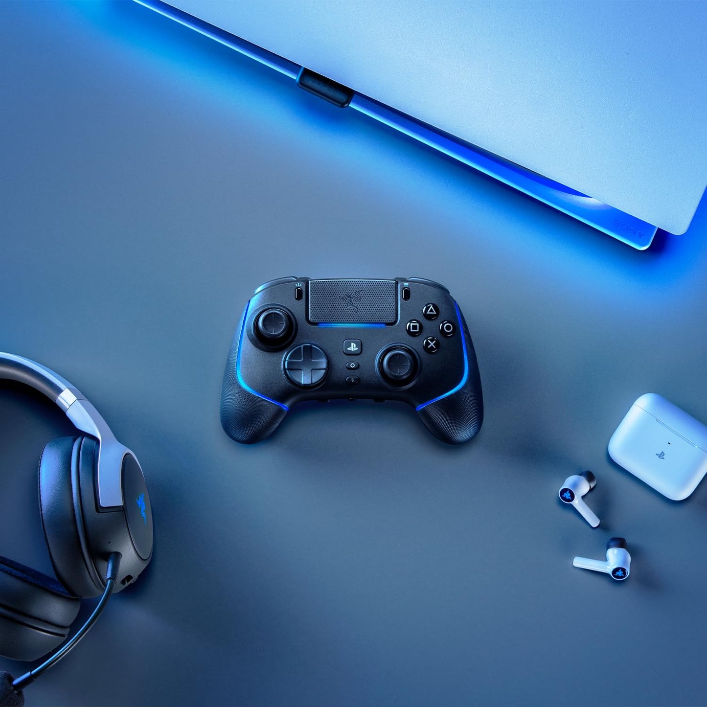 Razer Wolverine V2 Pro - Kabelloser Pro-Gaming-Controller Für PS5 Und PC (Hyperspeed Wireless, Mecha-Tactile-Aktionstasten, 8-Wege-Microswitch-Steuerkreuz, Hypertrigger) Schwarz