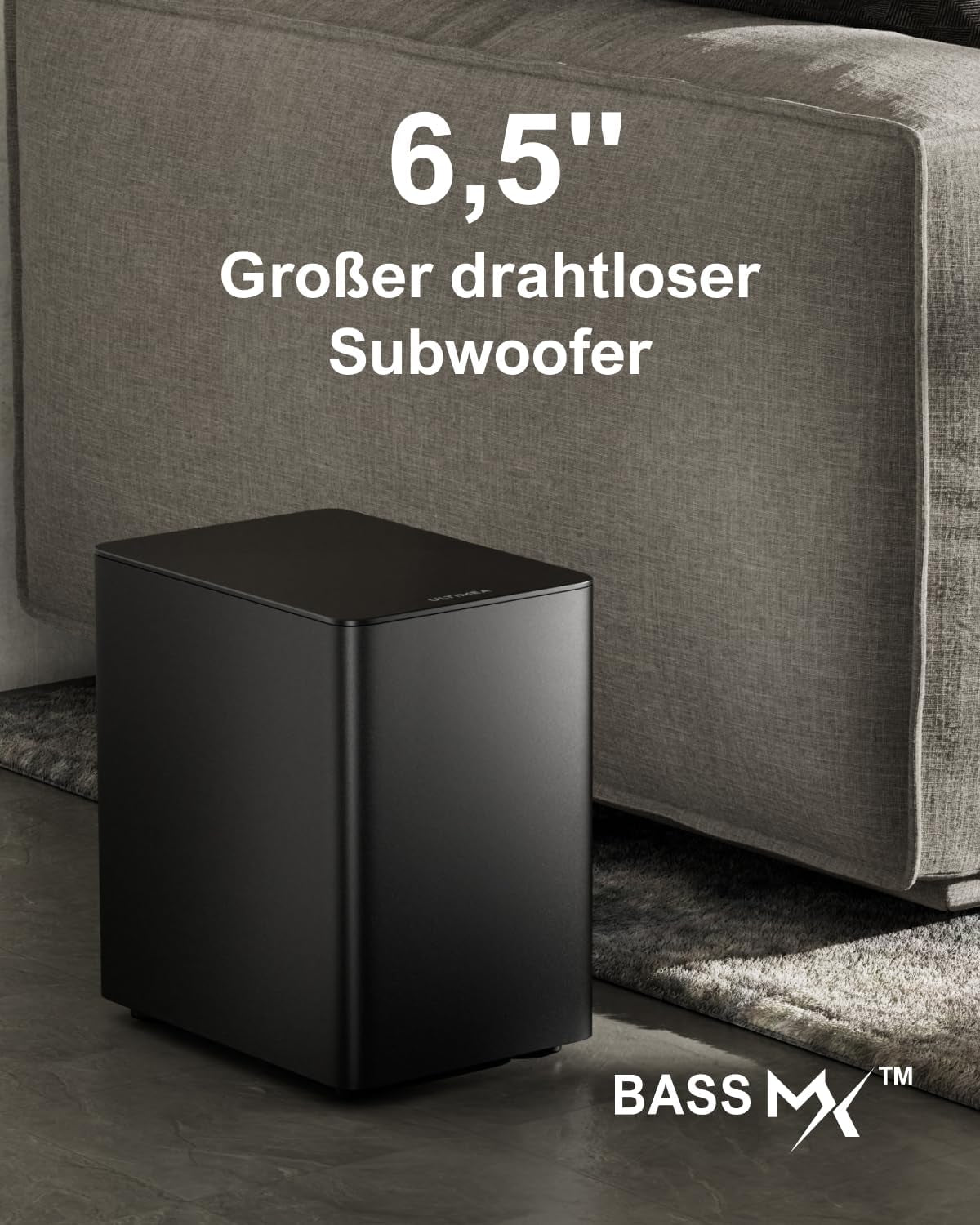 ULTIMEA 7.1 Surround Sound System Für TV Mit Dolby Atmos, App Steuerung, 4 Kabelgebundene Surround-Lautsprecher, 460W Soundbar Für Smart TV Mit Wireless Subwoofer, Heimkino Sound System, Poseidon D80