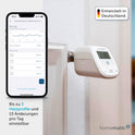 Homematic IP Smart Home Heizkörperthermostat – Basic, Digitaler Thermostat Heizung, Steuerung per App, Alexa, Google Assistant, Einfache Installation, Energie Sparen, 153412A3