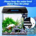 Nobleza - 30L Mini Aquarium Komplettset, Nano Aquarium Stabiles Einsteigerbecken Mit Led-Beleuchtung Und Eingebautem Filtersystem, Schwarz