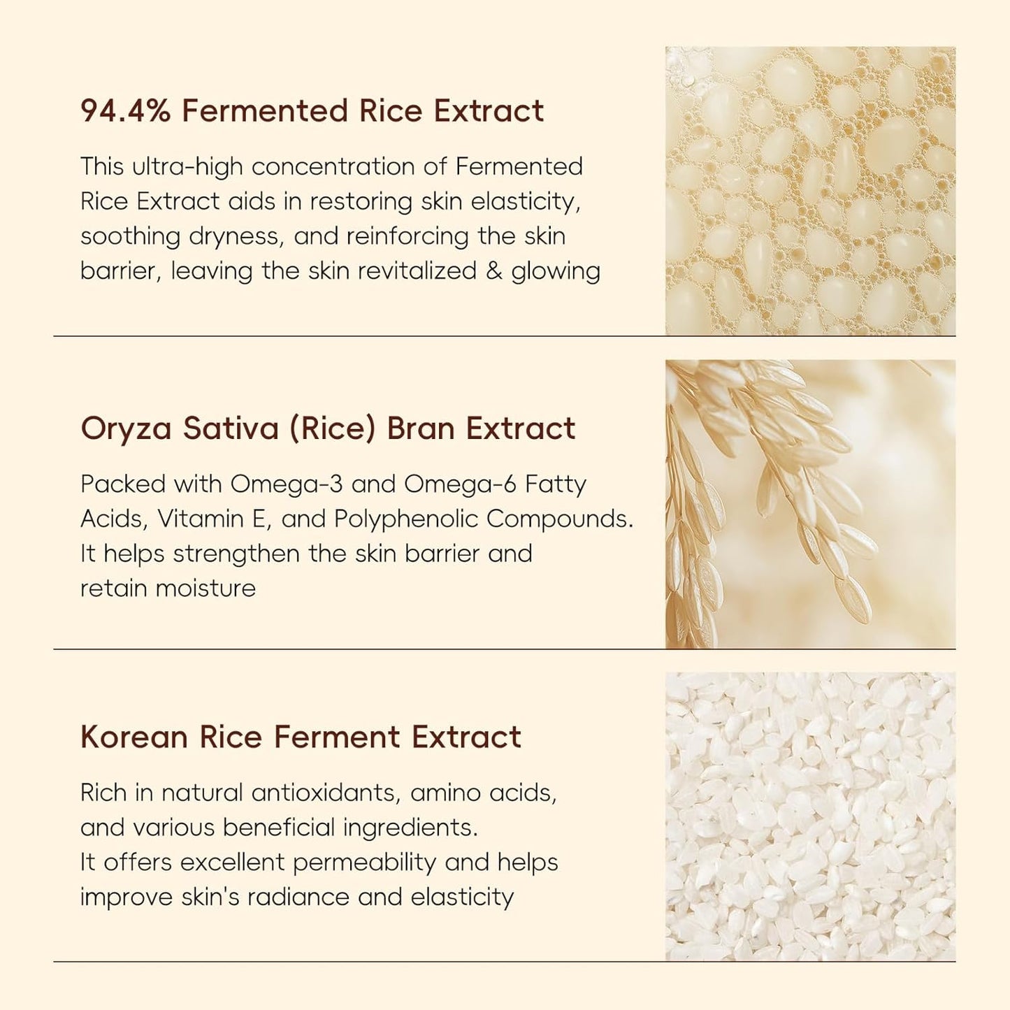 Rice Skincare Set 5-Teiliges Koreanisches Hautpflegeset Für Strahlende Haut - Glatte Gesichtspflegesets Mit Reiniger, Reiswasser, Serum, Augencreme, Gesichtscreme, Geschenkset Für Frauen Mädchen