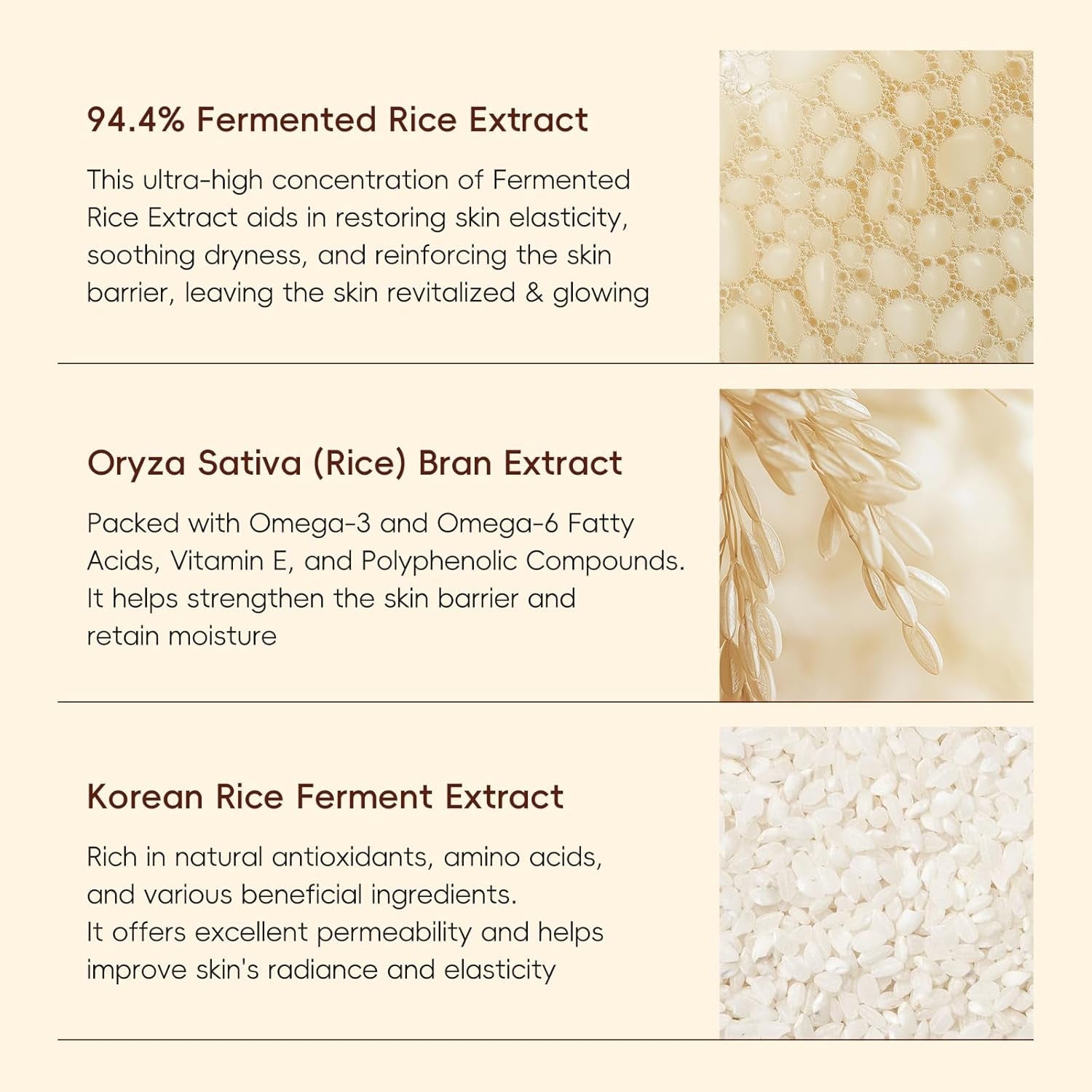 Rice Skincare Set 5-Teiliges Koreanisches Hautpflegeset Für Strahlende Haut - Glatte Gesichtspflegesets Mit Reiniger, Reiswasser, Serum, Augencreme, Gesichtscreme, Geschenkset Für Frauen Mädchen