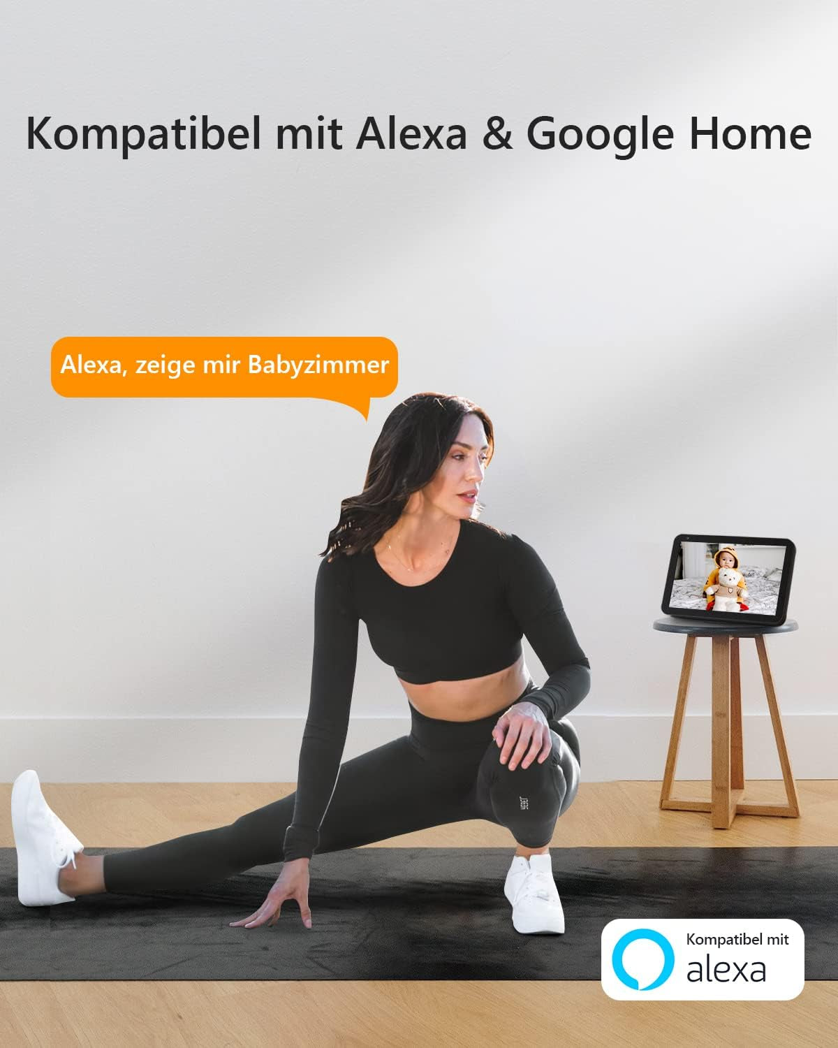 Imou 2K Überwachungskamera Innen WLAN Kamera Überwachung Innen 360° Für Hausstier Babyphone Mit Ki-Personenerkennung, Automatische Verfolgung, Nachtsicht, Zwei-Wege-Audio,Sirene,Funktioniert Mit Alexa