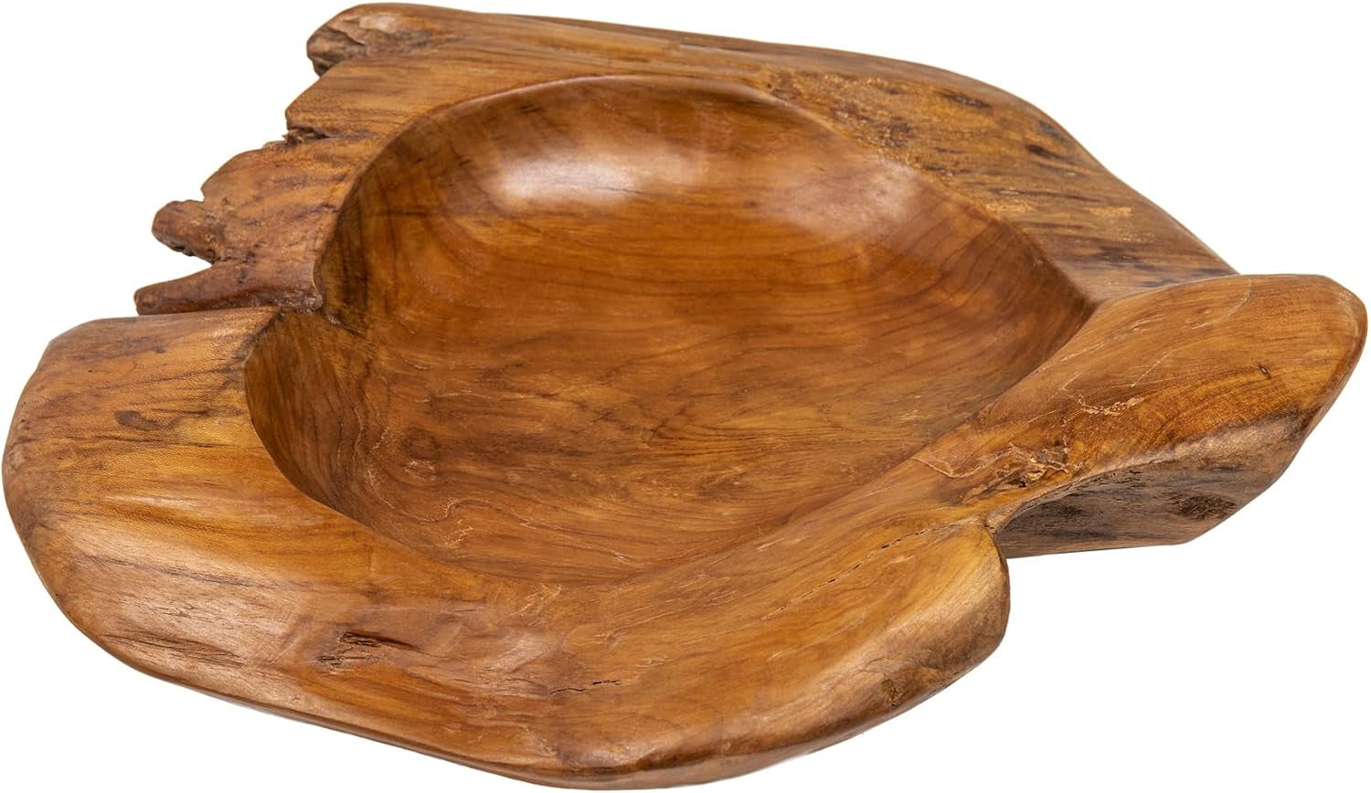 Massive Schale NATURE ROOT - 40Cm - Natur - Teakholz Wurzelholz