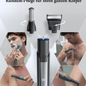 Intimrasierer Mann, Kensen 2 in 1 Rasierer Herren Intimbereich Wasserdicht Körperrasierer Herren Typ-C Bodygroom Herren Nass Trocken Intim Rasierer Männer Beine Brust Achselhöhle Leiste Aufsteckkämme