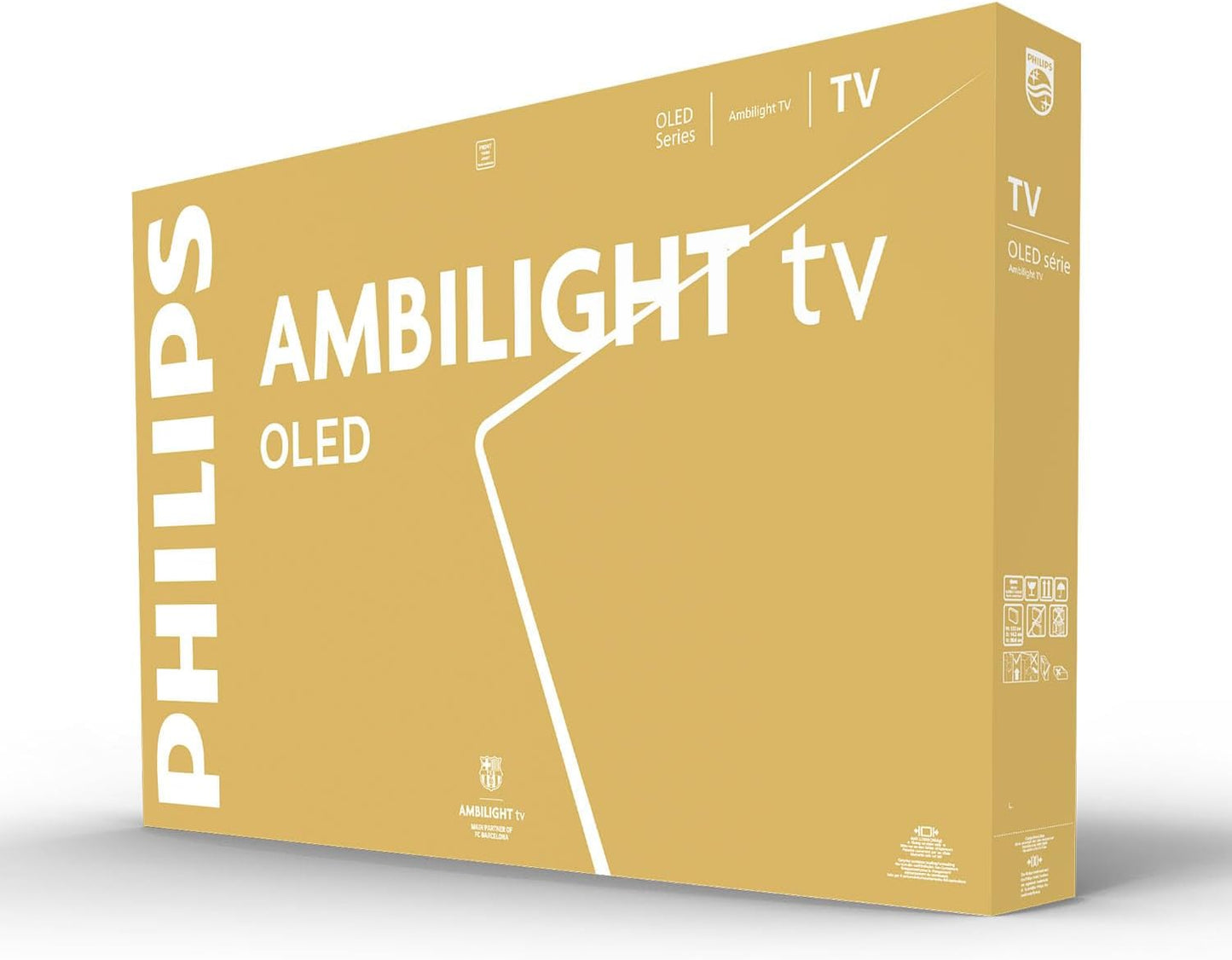 Philips Ambilight 77OLED760 4K OLED Smart TV - 77 Zoll Display Mit P5 AI Perfect Picture Engine Ultra HD, Titan OS, Dolby Vision Und Atmos Sound - Funktioniert Mit Alexa Und Google Sprachassistent