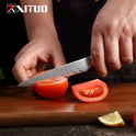XITUO 1-9Pcs Damascus Chef Knife Razor Sharp Japanese Knife For Kitchen Cuisine Meat Cut Kiritsuke Nakiri Peeling Cooking Knife