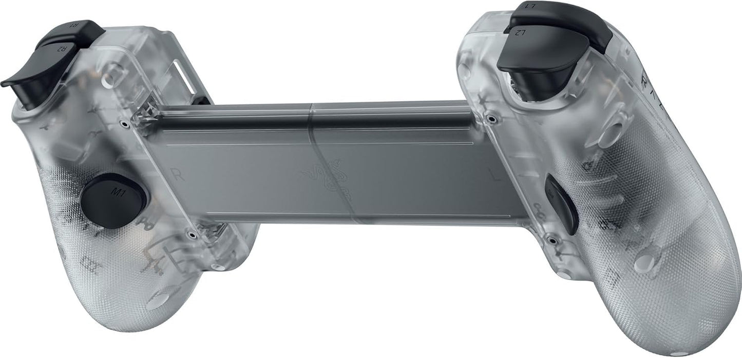 Razer Kishi V3 Phantom White - Fullsize Mobil-Controller Für Iphone & Android Smartphones - USB-C Plug-And-Play - Anti-Drift Analogsticks - 12 Tasten - Sensa HD Haptics | Phantom White Edition