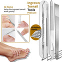 Entfernungsset Für Eingewachsene Zehennägel, 6 Stück, Edelstahl, Gerade, Schräge Und Gebogene Nagelknipser Für Eingewachsene Nägel, Professionelles Pediküre-Werkzeug Zu Hause
