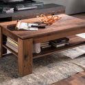 Trendteam Smart Living - Indy - Couchtisch - Alteiche - Sofatisch Mit Zusätzlicher Großer Ablagefläche - (Bxhxt) 110 X 47 X 65 Cm - Wohnzimmertisch in Rustikaler Optik