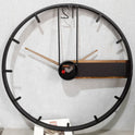 Creative Wall Clock for Living Room, Solid Wood and Metal Artistic Decorative Clock