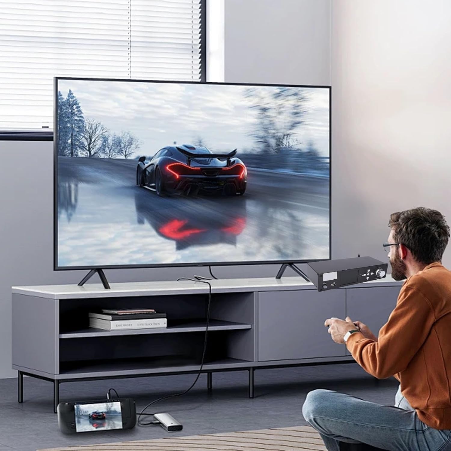 VBESTLIFE 5.1 Surround Sound Decoder, DTS AC3 LPCM Audio Decoder Mit Bluetooth 5.0, Optischer Koaxialeingang, Für Heimkino-Dvd-Player Tv-Set-Top-Box (Eu-Stecker)