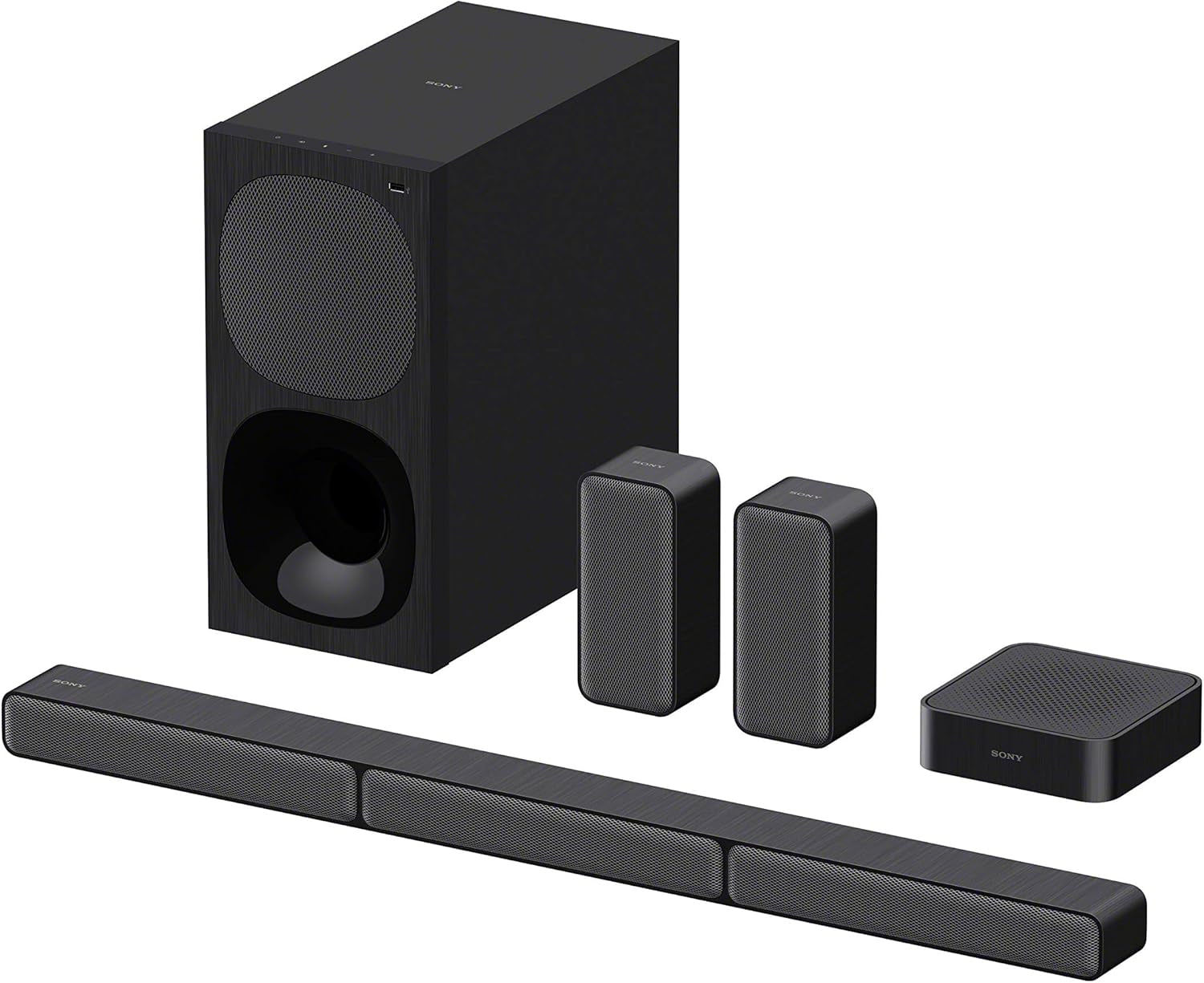 Sony HT-S40R 5.1Ch 600W Soundbar Für TV Mit Subwoofer Und Kabellosem Rear Speaker Mit Bluetooth