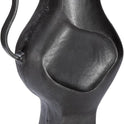 GILDE Vase Antigua Aus Aluminium - Bauchig - Schwarz - Höhe 43Cm X Breite 24Cm - Wasserdichte Blumenvase