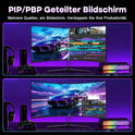 Amzfast 34 Zoll Curved Gaming Monitor, 3440X1440 UWQHD, 240Hz, 21:9 VA Panel, 1500R, 1Ms MPRT, Adaptive Sync, HDR, DCI-P3 98%, Srgb 130%, Pip/Pbp, HDMI2.1 & DP1.4, VESA 75X75Mm, AMZG34C5Q Pro