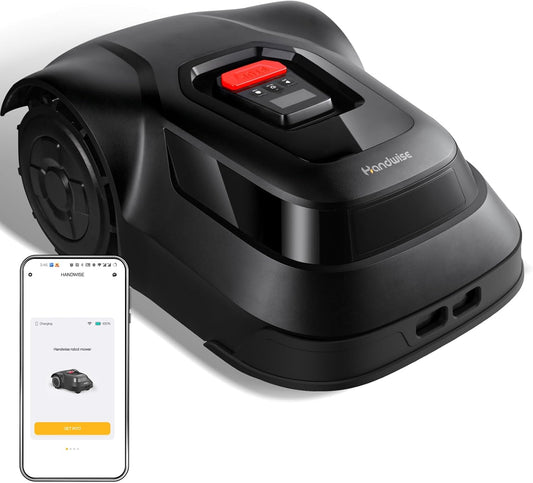 Mähroboter, 2.4 G Wifi Oder Bluetooth-Verbindung, Steuerung Über APP, 500 M², Intelligente Routenplanung, Einstellung Des Verbotenen Bereichs, Intelligenter Schneidkopfanpassung, Kantenschneide, IPX6