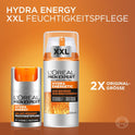 L'Oréal Men Expert XXL Gesichtspflege Gegen Müde Haut Für Männer, Belebende Feuchtigkeitscreme 24H Anti-Müdigkeit, Gesichtscreme Für Herren Mit Vitamin C, Hydra Energy, [Amazon Exclusive], 1 X 100 Ml