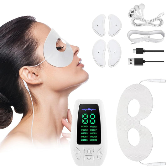 Augenlift-Massagegerät Mit Ems-Mikrostrom, Wärme, Mikrostrom Und Vibration, Anti-Aging-Gerät Für Augenringe, Schwellungen, Feine Linien, Wiederaufladbar, 10 Modi Für Drinnen Und Draußen