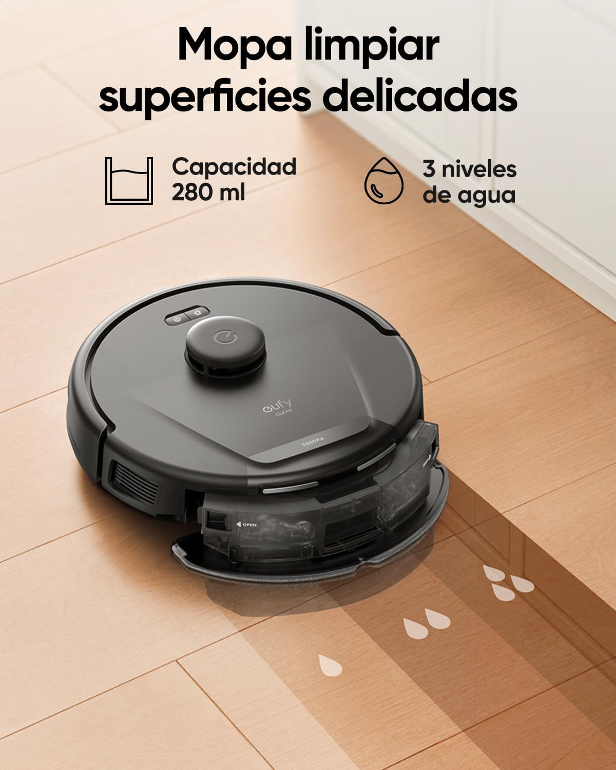 Eufy L60 Saugroboter Mit 5.000Pa Saugkraft, Anti-Haar-Verwicklung, 60-Tage-Absaugstation, Ipath-Laser-Navigation, Für Hartböden