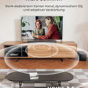 ULTIMEA 5.1Ch Soundbar Mit Dolby Atmos, Voicemx, Bassmx, APP, Heimkino 4D Surround Sound System, 340W Soundbar Für TV Geräte Mit Subwoofer, Bluetooth 5.4, Poseidon M60 Boom