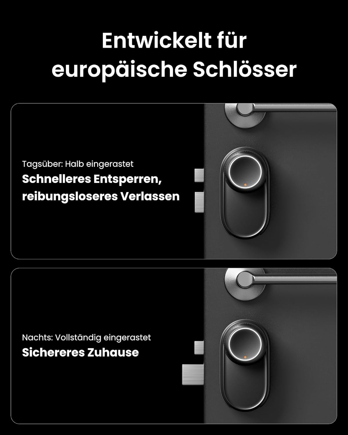 Switchbot WLAN Smart Lock Ultra Mit Fingerabdruck-Entsperrung, Elektronisches Türschloss Mit Aufladbarem Akku, Türöffner per Fingerprint, Passcode, Smartphone, Alexa, Google, Unterstützt Matter