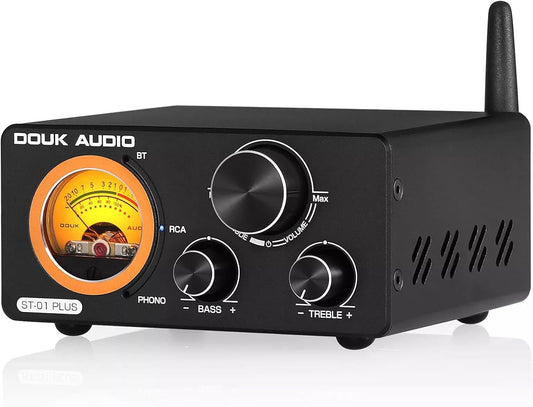 Hifi Bluetooth TPA3255 Digitaler Verstärker VU Meter Plattenspieler Stereo Amplifier (ST-01 Plus)