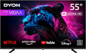 DYON Movie Smart 55 VX-2-55 Zoll (139 Cm) 4K UHD Smart TV Mit Triple Tuner (DVB-C/-S2/-T2), App Store, Prime Video, Netflix, Youtube, DAZN, Disney+, Waipu.Tv, Hotelmodus