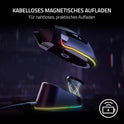 Razer Mouse Dock Pro & Charging Puck - Magnetische Drahtlose Ladestation & Akku (Hyperspeed 4K Hz, 8 RGB Chroma Beleuchtung & Modul Für Kompatible Razer Mäuse) Schwarz