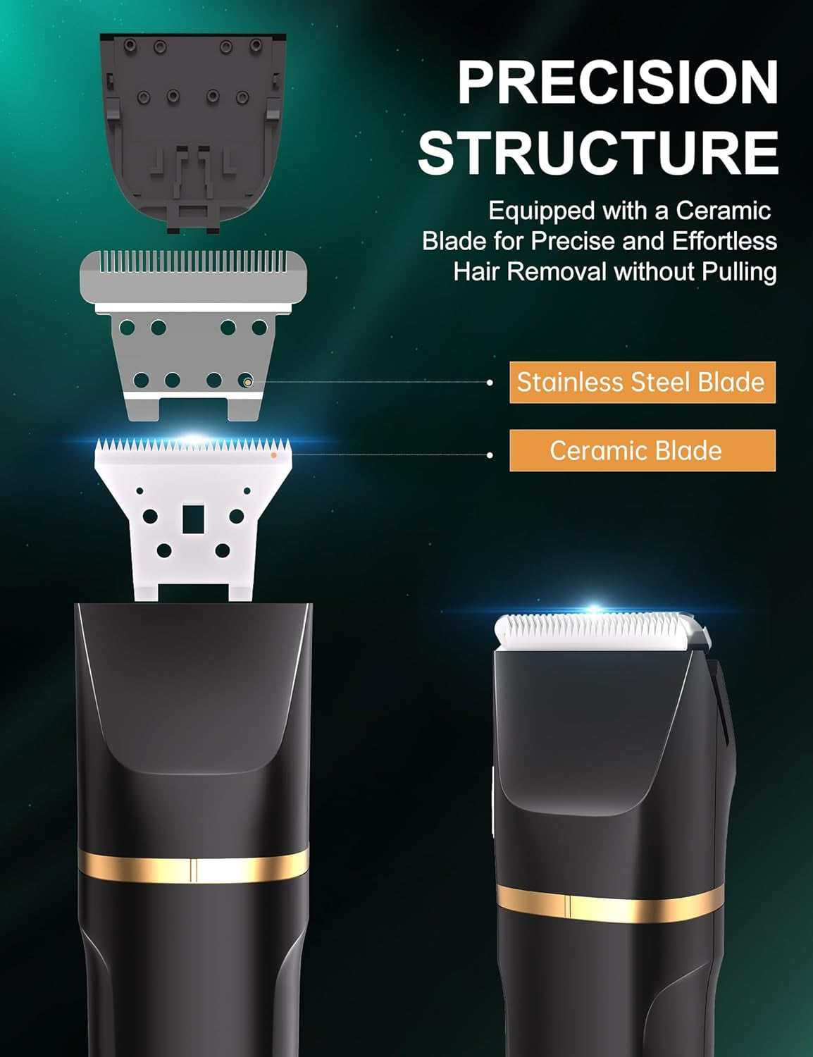 Intimrasierer Mann, 3-In-1 Nasenhaartrimmer Und Rasierer Herren Elektrisch Mit Stehender Ladestation,Nass-Und Trockengebrauch,Rasierer Herren Intimbereich Für Brust Beine Achselhöhle Leiste Nase,Ipx7