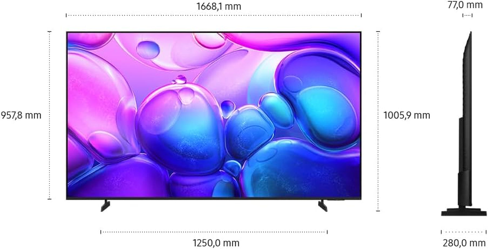 Samsung QLED 4K Q6FA 75 Zoll (189 Cm) UHD Fernseher, 100% Farbvolumen Für Satte Farben, Quantum HDR, 4K Upscaling, Knox Security, Kostenlos 900 Sender TV Plus, Samsung Vision AI Smart TV