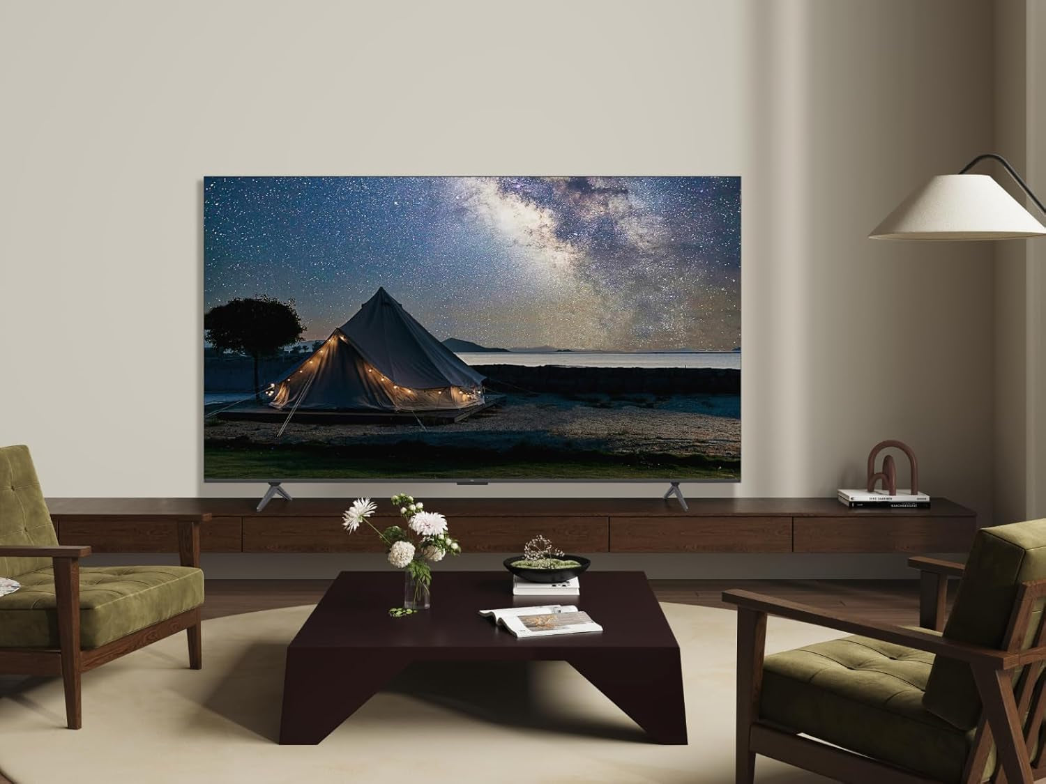 TCL 75T8C 75 Zoll QLED 4K HDR UHD Fernseher, Smart Google TV Dolby Vision Atmos,144Hz Motion Clarity Pro, Game Bar, ALLM, Freesync, Onkyo 2.1 Sound,Sprachsteuerung, Kompatibel Mit Google Assistant