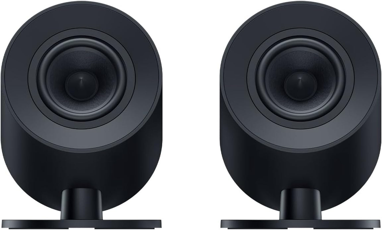 Razer Nommo V2 X - Full-Range-2.0-Gaming-Lautsprecher Für PC (Zwei 3-Zoll-Full-Range-Treiber, THX Spatial Audio, Max. Schalldruck 96 Db, Plattformübergreifende Kompatibilität) Schwarz