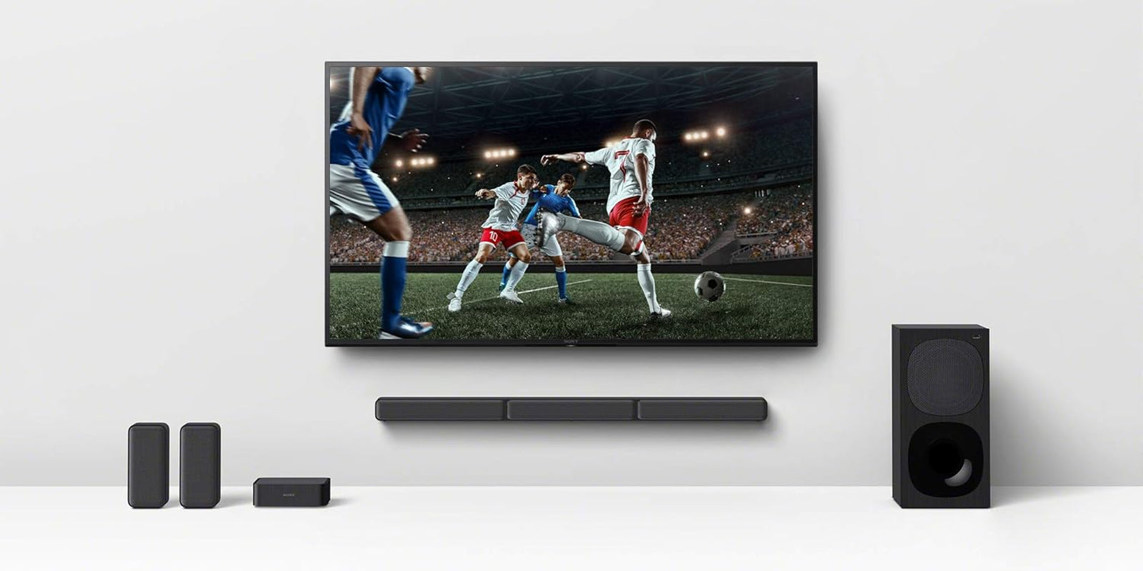 Sony HT-S40R 5.1Ch 600W Soundbar Für TV Mit Subwoofer Und Kabellosem Rear Speaker Mit Bluetooth